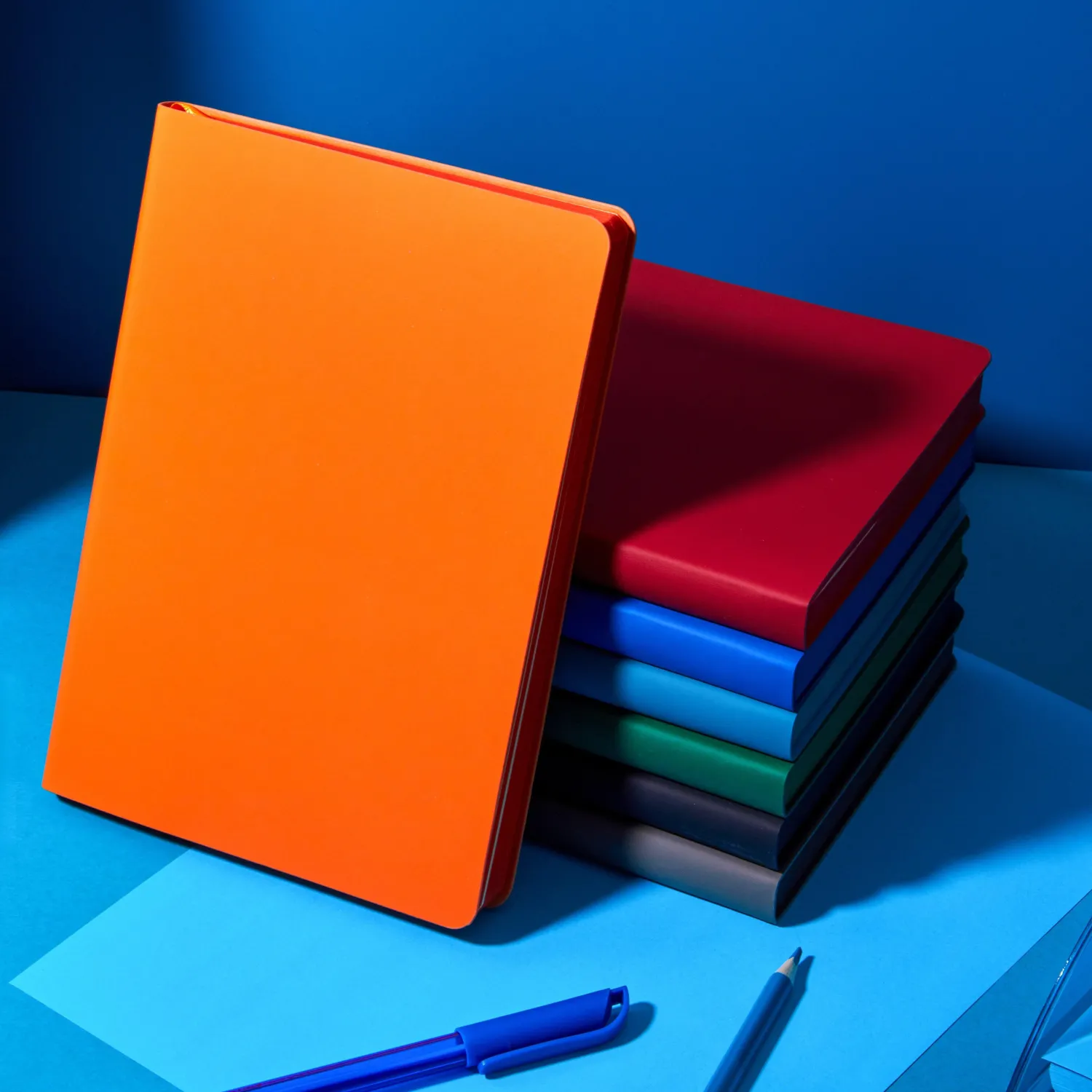 Ежедневник недатированный Attache A5 (136 л., синий Soft Touch, ляссе, 14×20 см) - Image 23