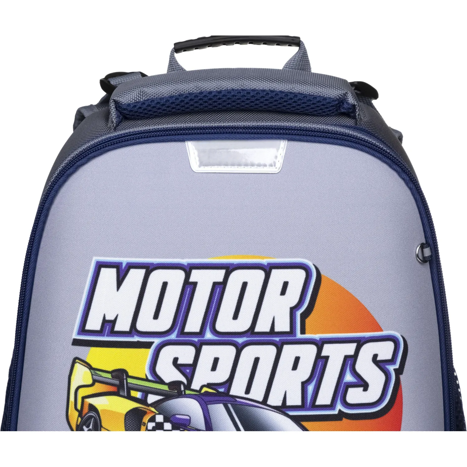 Ранец Motor Sports серый с двумя отделениями - Image 8