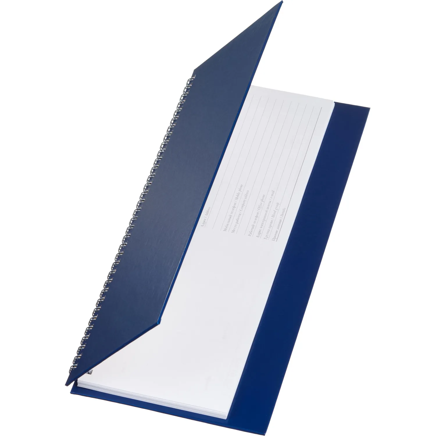 Планинг недатированный Attache Ideal 305×130 мм, 64 листа, спираль, синий балакрон - Image 8