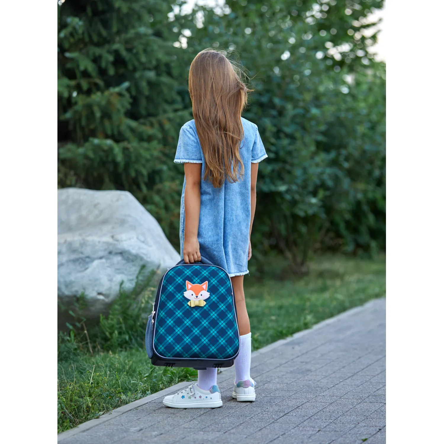Ранец Собачка синий с двумя отделениями - Image 17