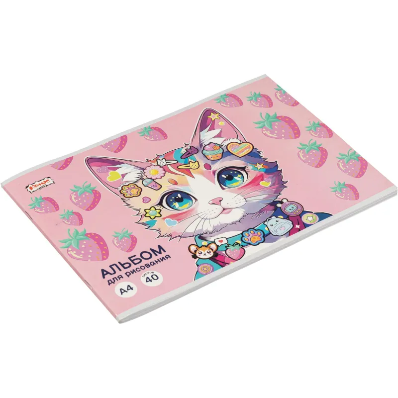 Альбом для рисования Комус Класс Kitty Stikers А4 40 листов - Image 7