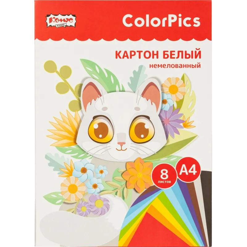 Картон белый ColorPics (A4, 8 листов, немелованный) - Image 2