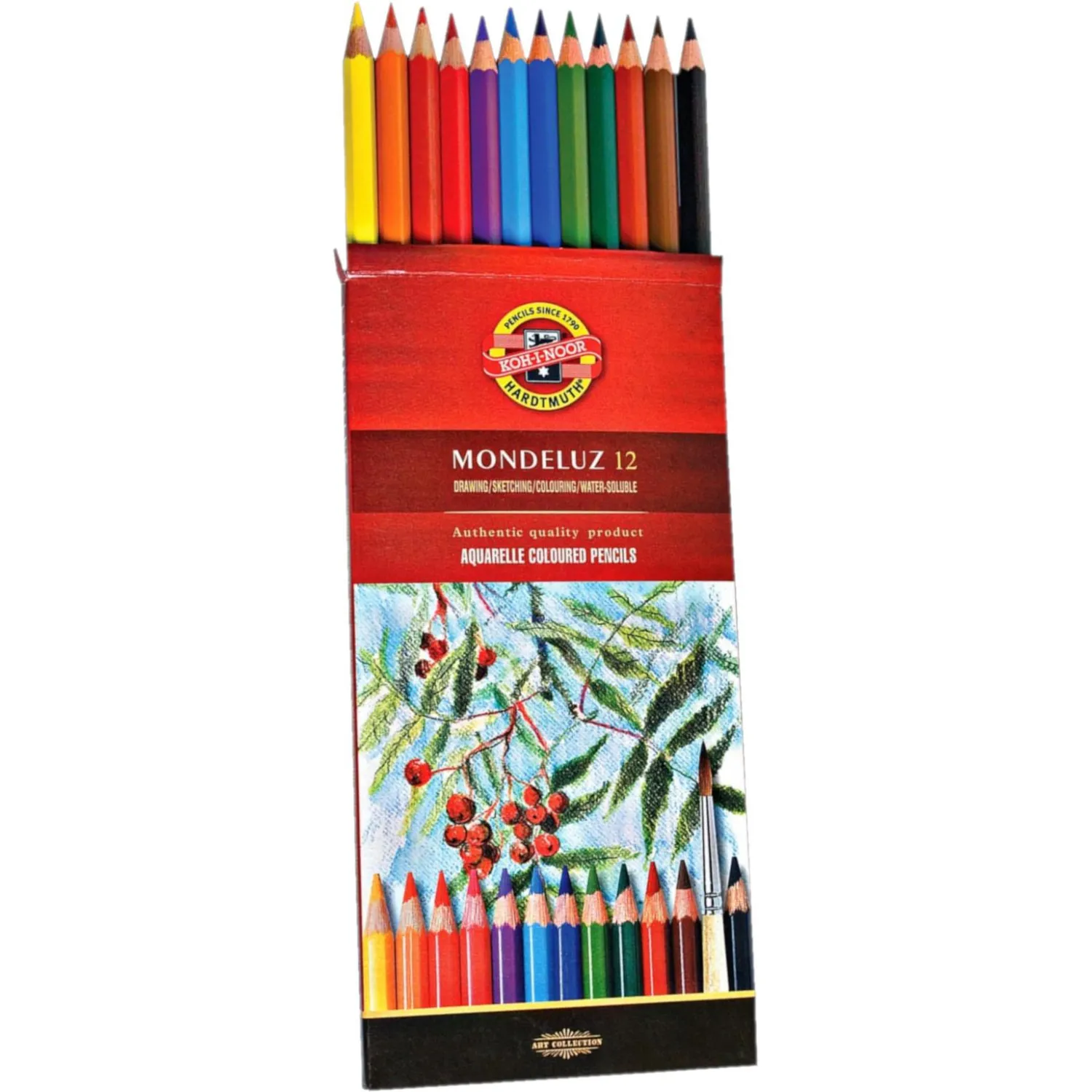Карандаши акварельные Koh-i-Noor Mondeluz шестигранные 12 цветов - Image 4