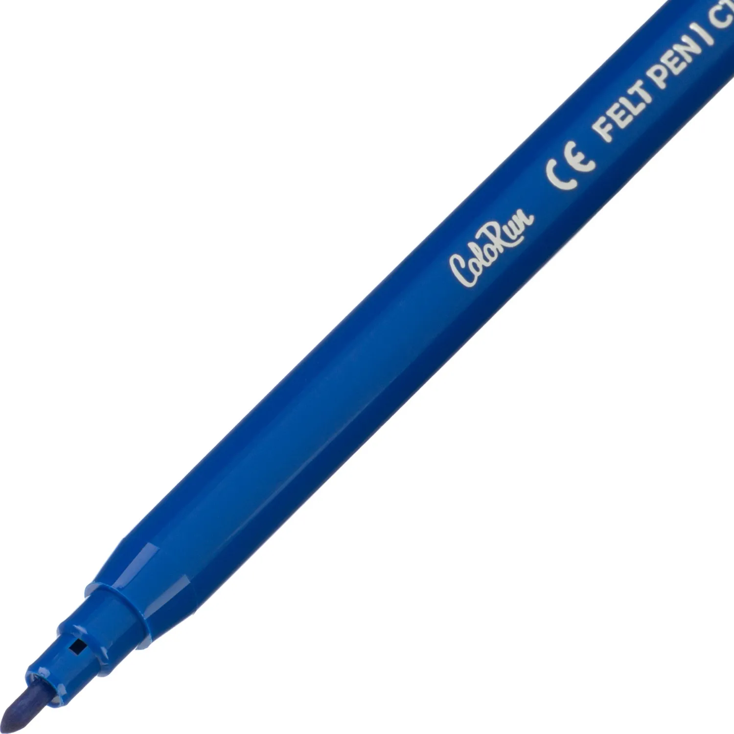 Фломастеры Deli ColoRun 12 цветов с вентилируемыми колпачками смываемые (EC10003) - Image 6