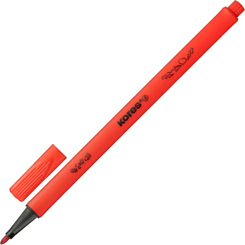 Фломастеры Kores K-beats 26 цветов с вентилируемыми колпачками - Image 5