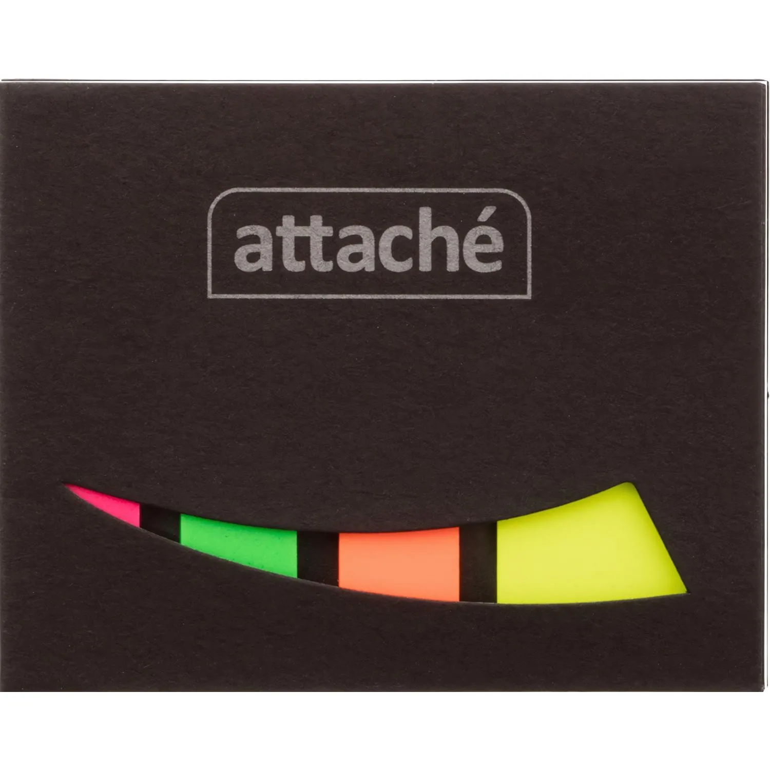 Клейкие закладки Attache пластиковые 4 цвета по 25 листов 25x45 мм - Image 2