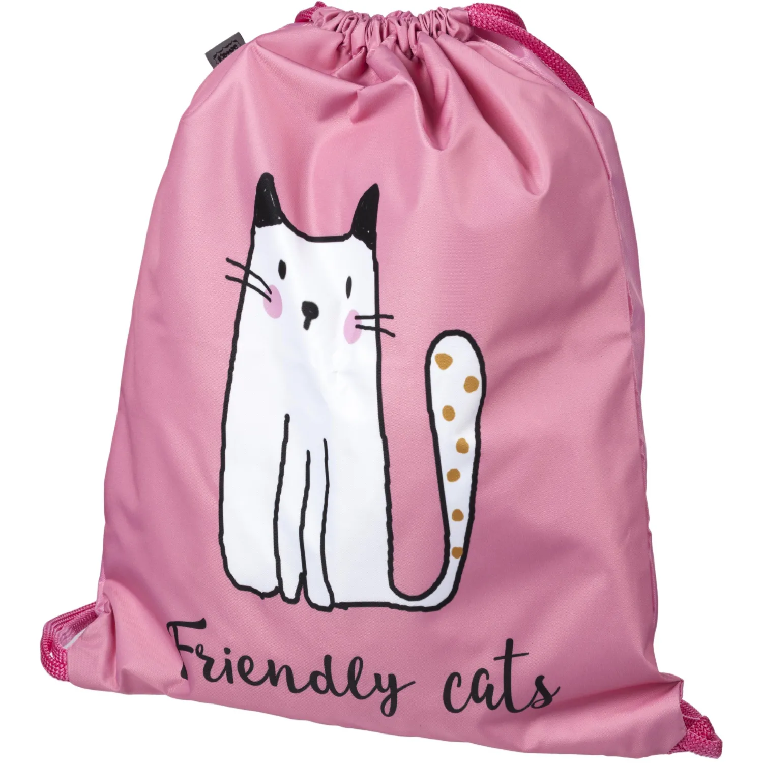Мешок для сменной обуви Комус Класс Friendly cats 360x470 мм розовый с 1 отделением - Image 7