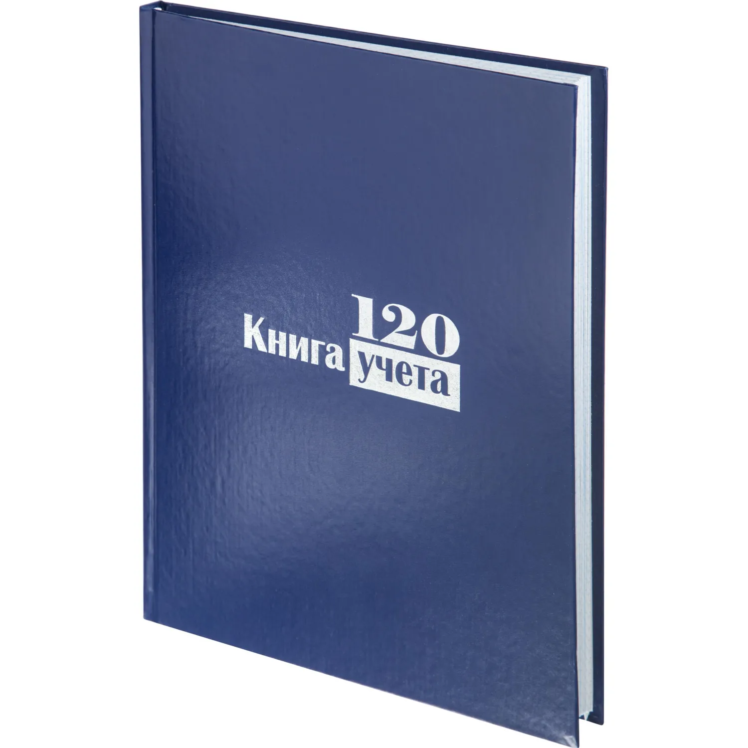 Книга учёта 120 листов А4 в клетку на сшивке блок офсет (обложка - бумвинил) - Image 3