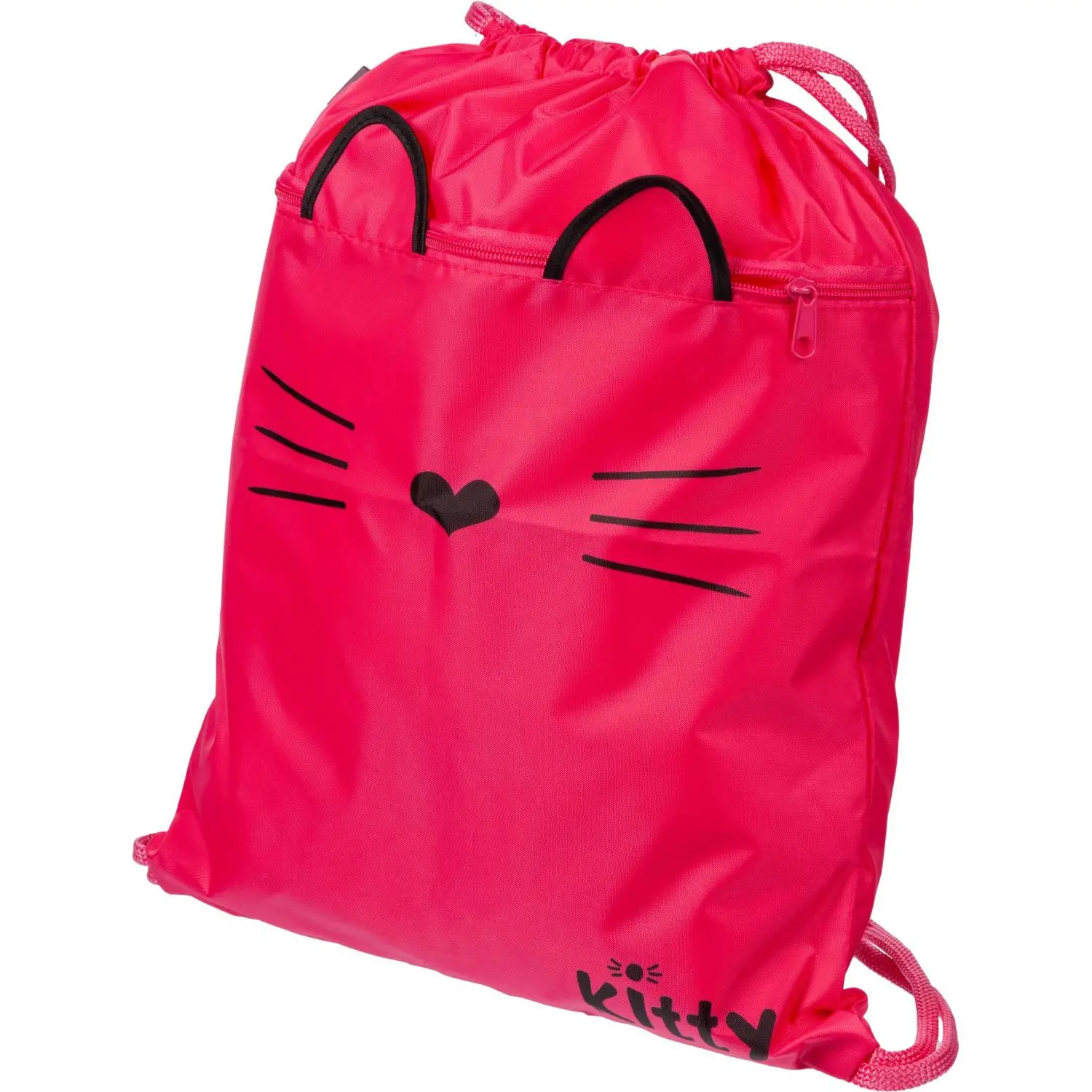 Мешок для сменной обуви Комус Класс Kitty 360x470 мм розовый с карманом - Image 7