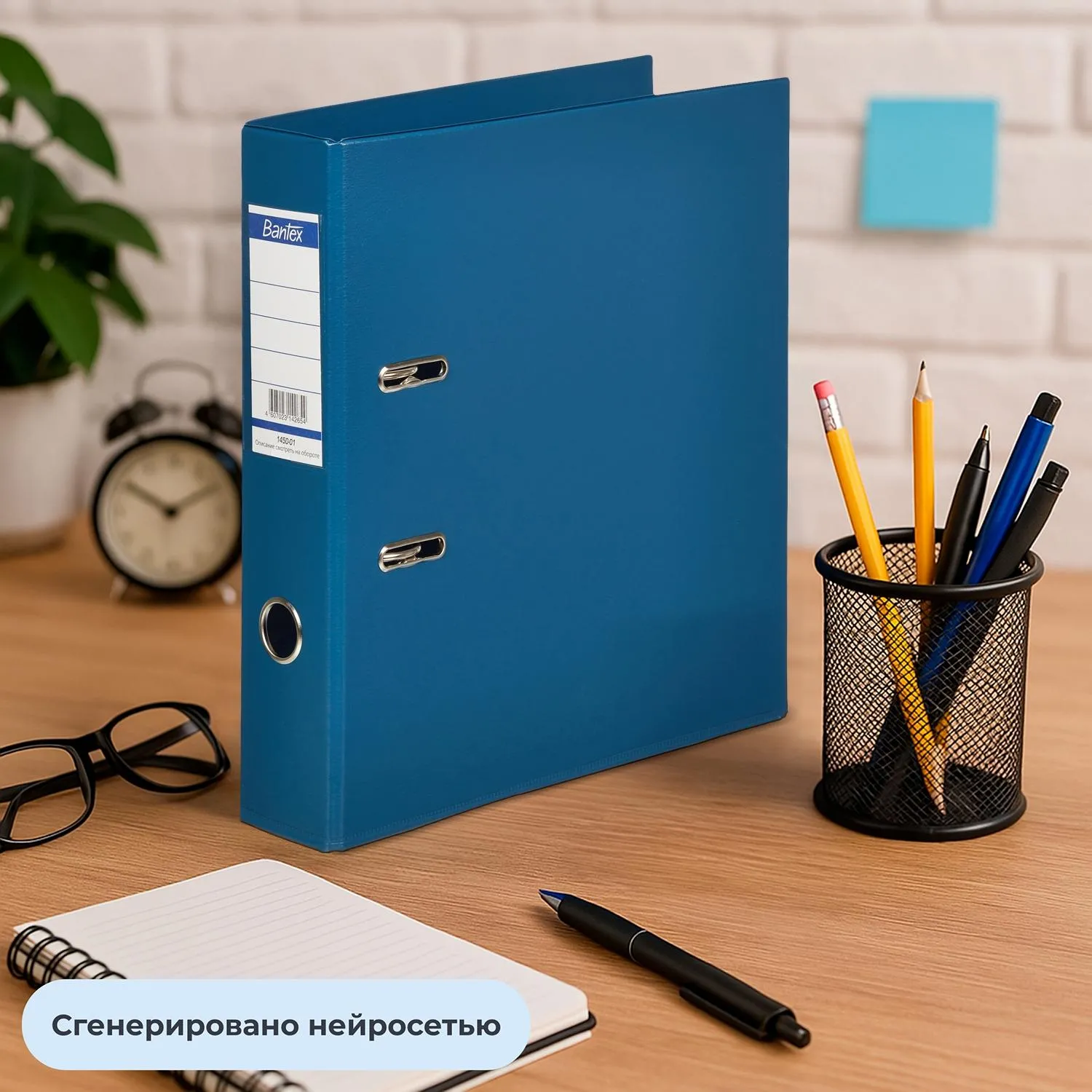 Папка-регистратор 70 мм тёмно-синяя/синяя ПВХ с технологией Strong Line - Image 10