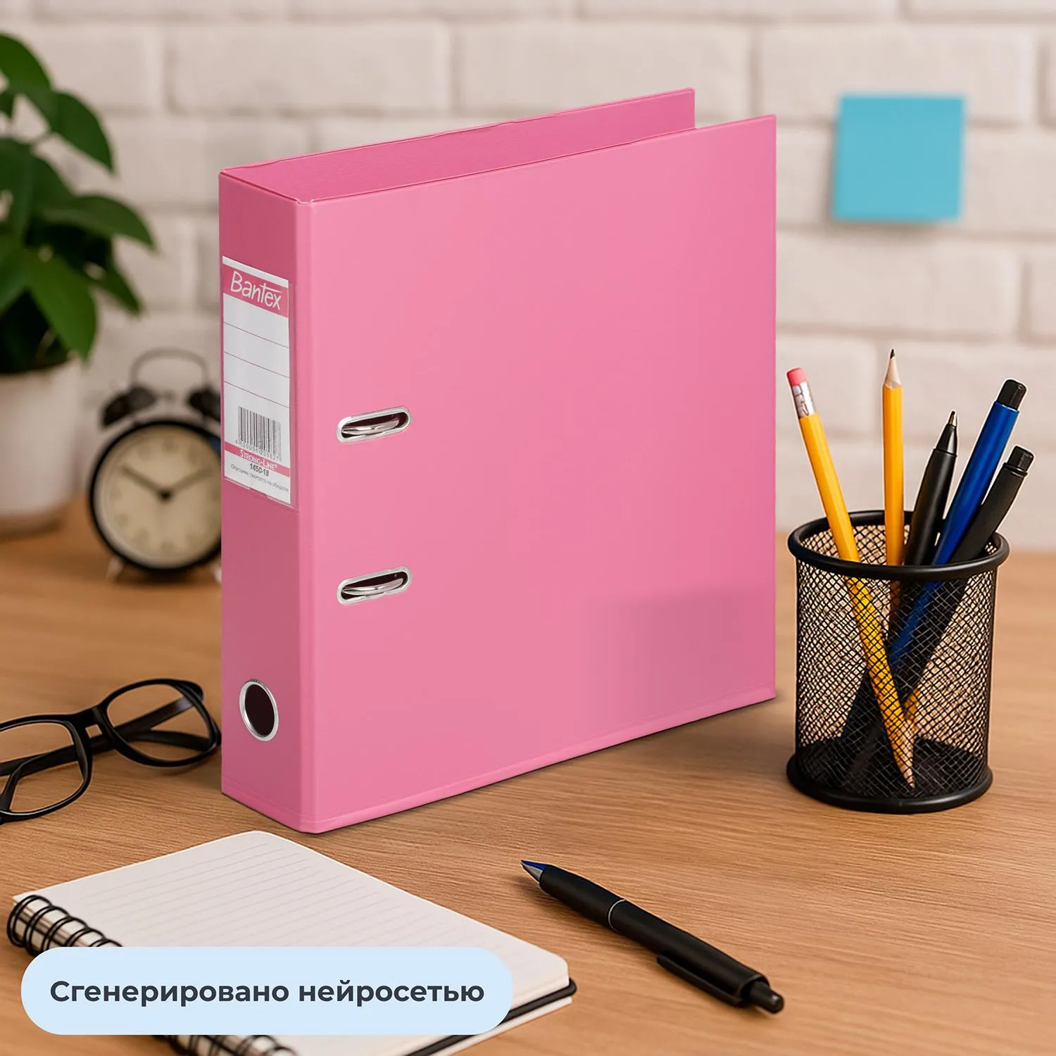 Папка-регистратор 70 мм розовая ПВХ с технологией Strong Line - Image 8