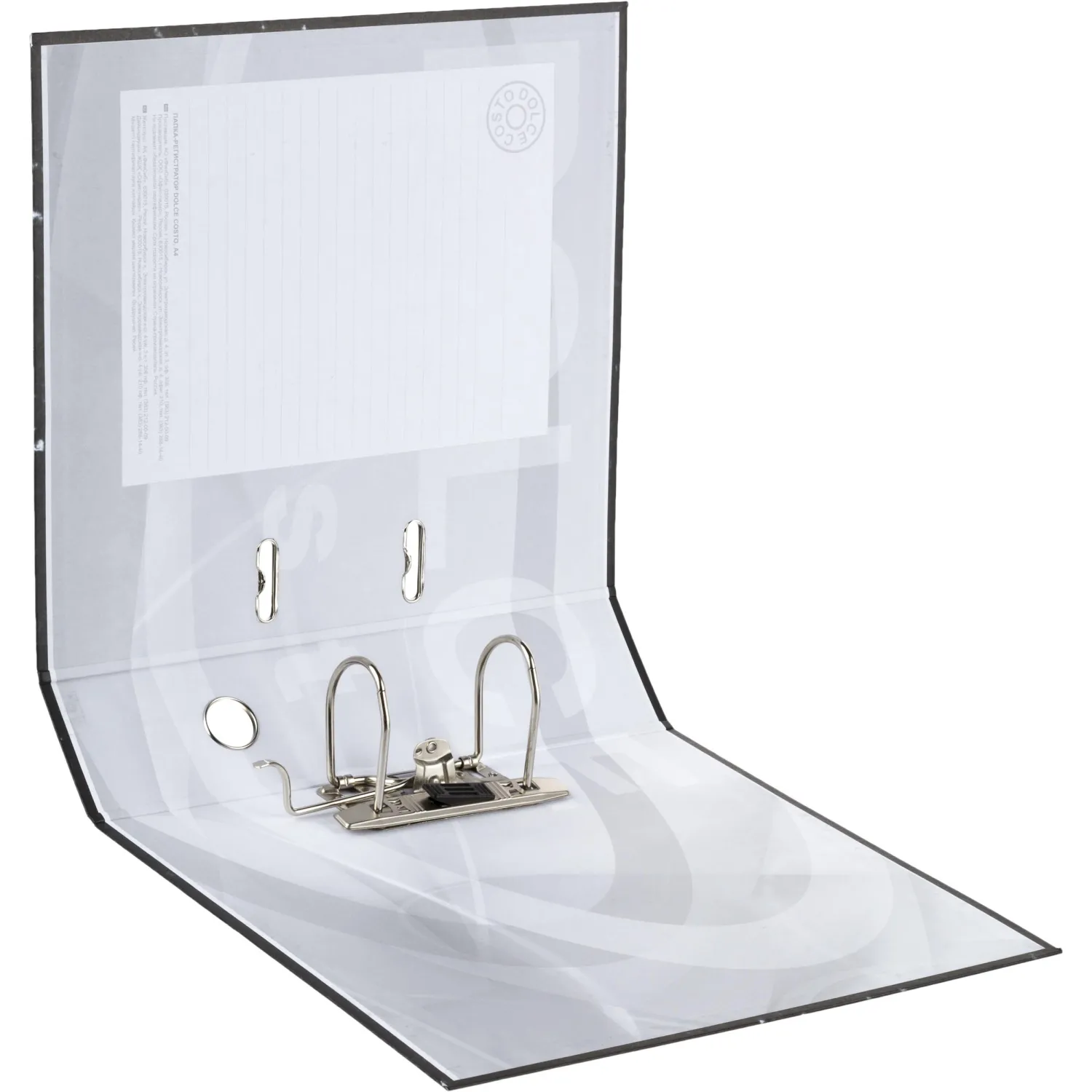 Папка-регистратор 75 мм чёрная бумага - Image 6