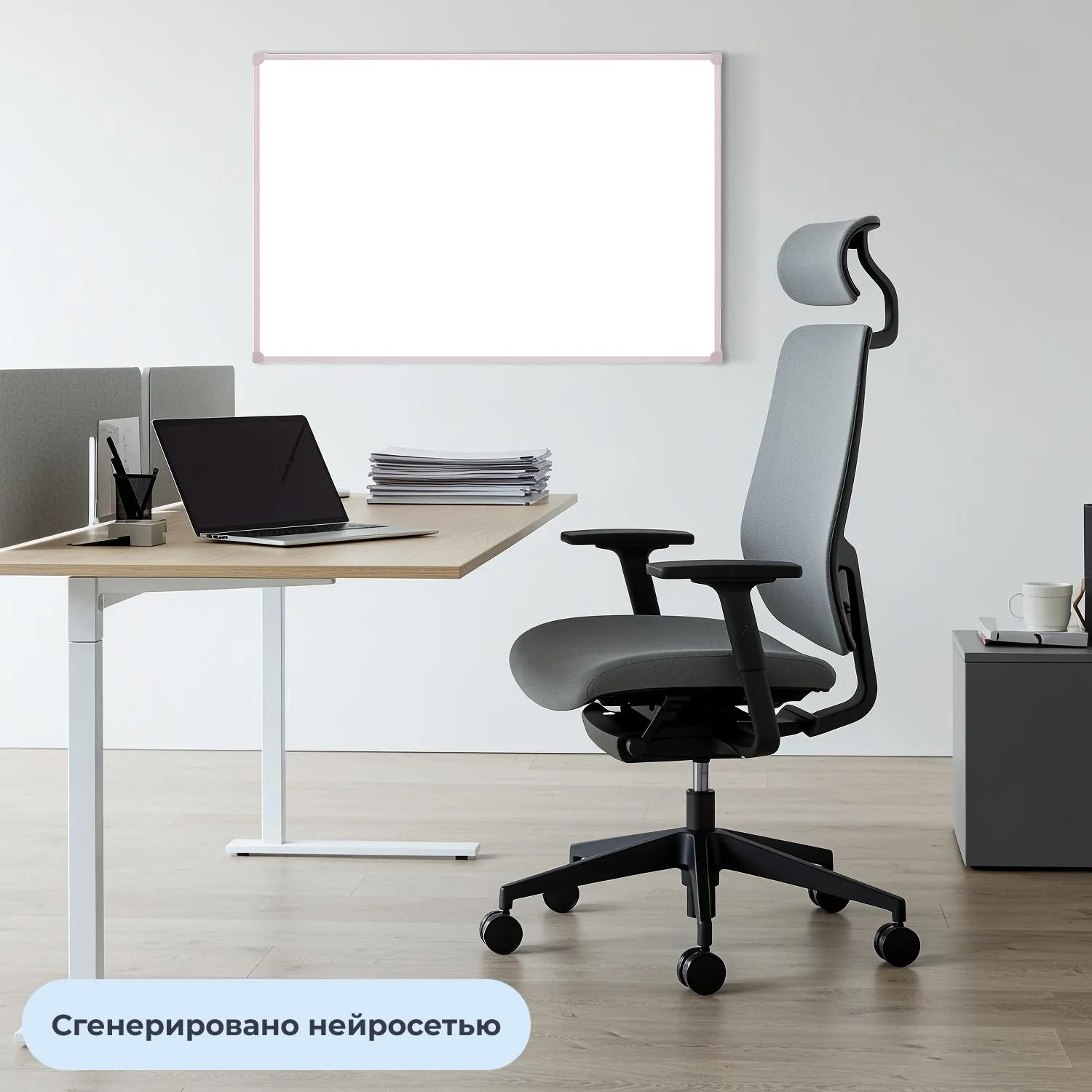 Доска магнитно-маркерная 60x90 см односекционная с лаковым покрытием (полочка для маркеров) - Image 6