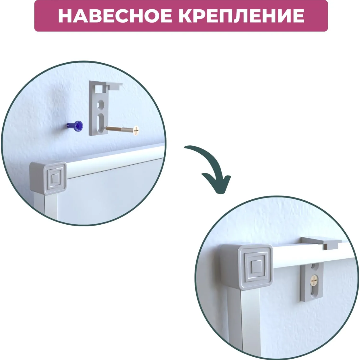 Доска магнитно-маркерная 80x100 см односекционная с лаковым покрытием (полочка для маркеров) - Image 4
