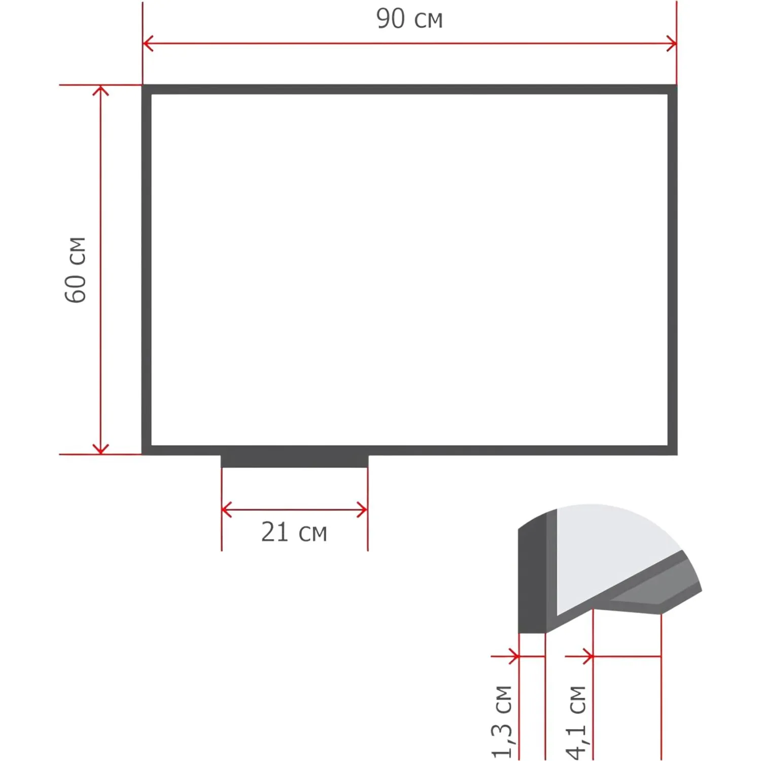 Доска пробковая 60x90 см - Image 2