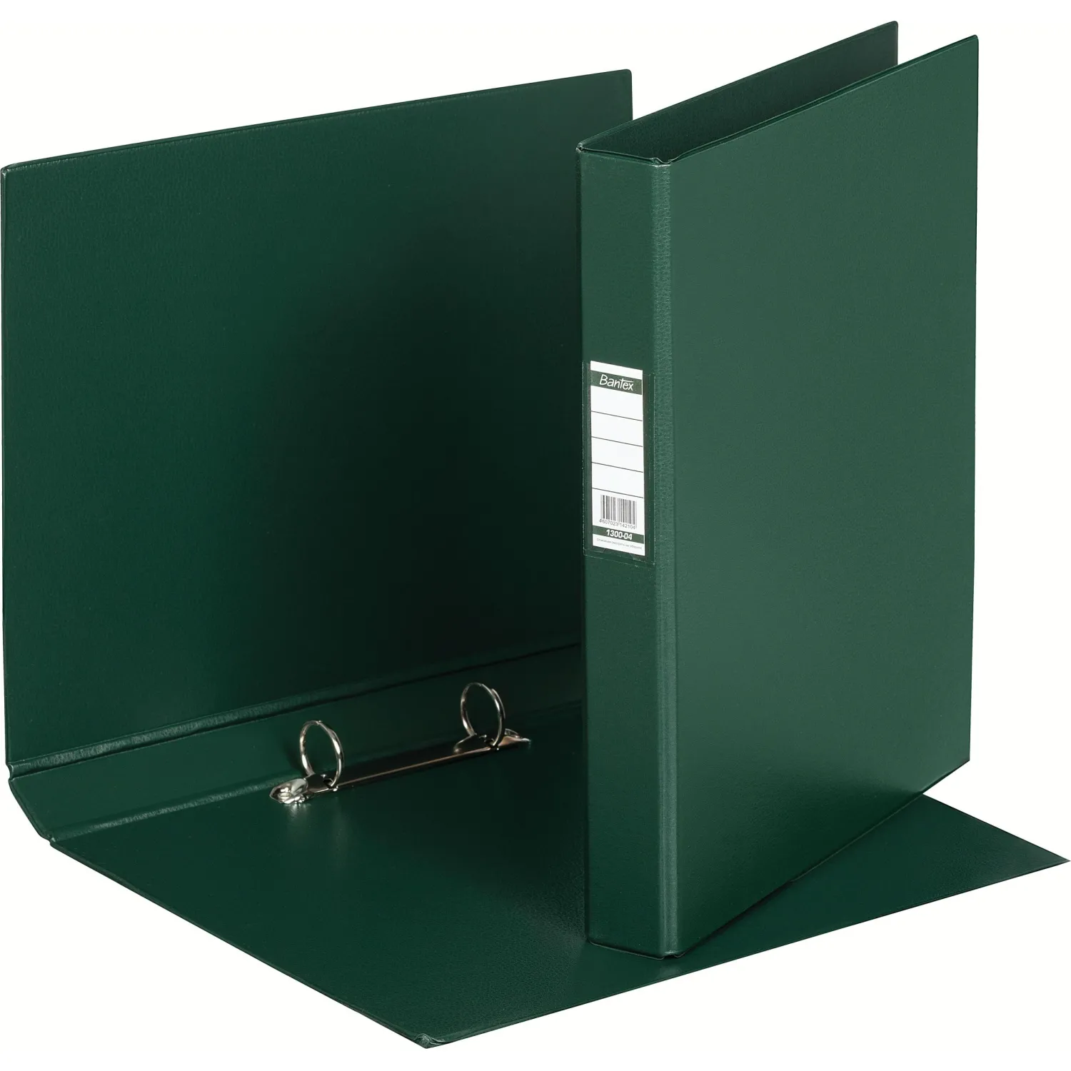 Папка на 2-х кольцах A4 35 мм тёмно-зелёная до 220 листов - Image 2