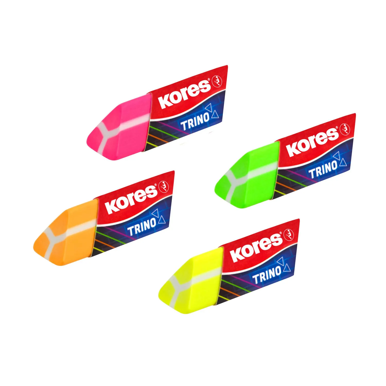Ластик ПВХ Kores Trino (треугольный, оригинален) - Image 3