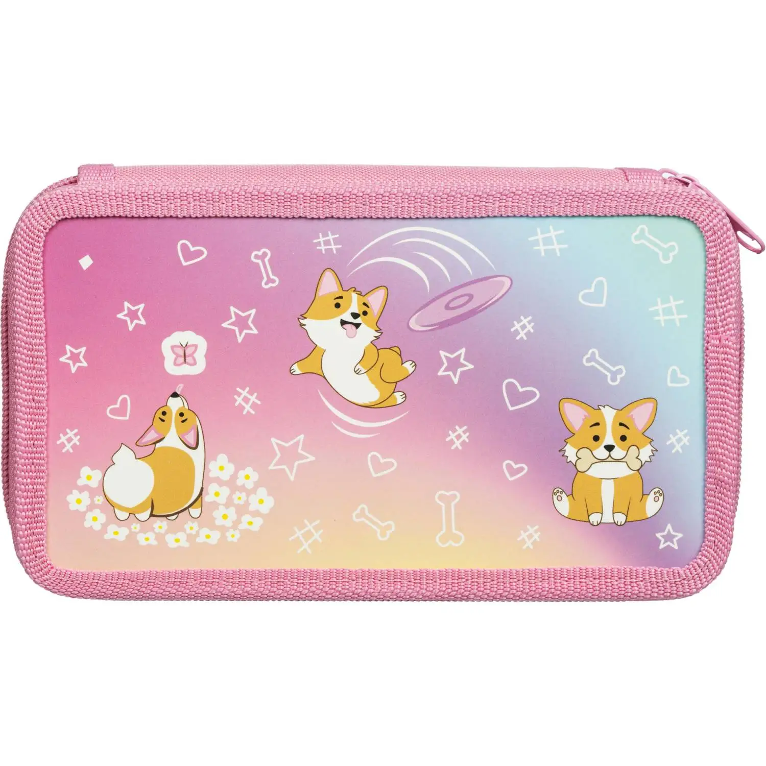 Пенал двухсекционный Corgi time розовый - Image 3