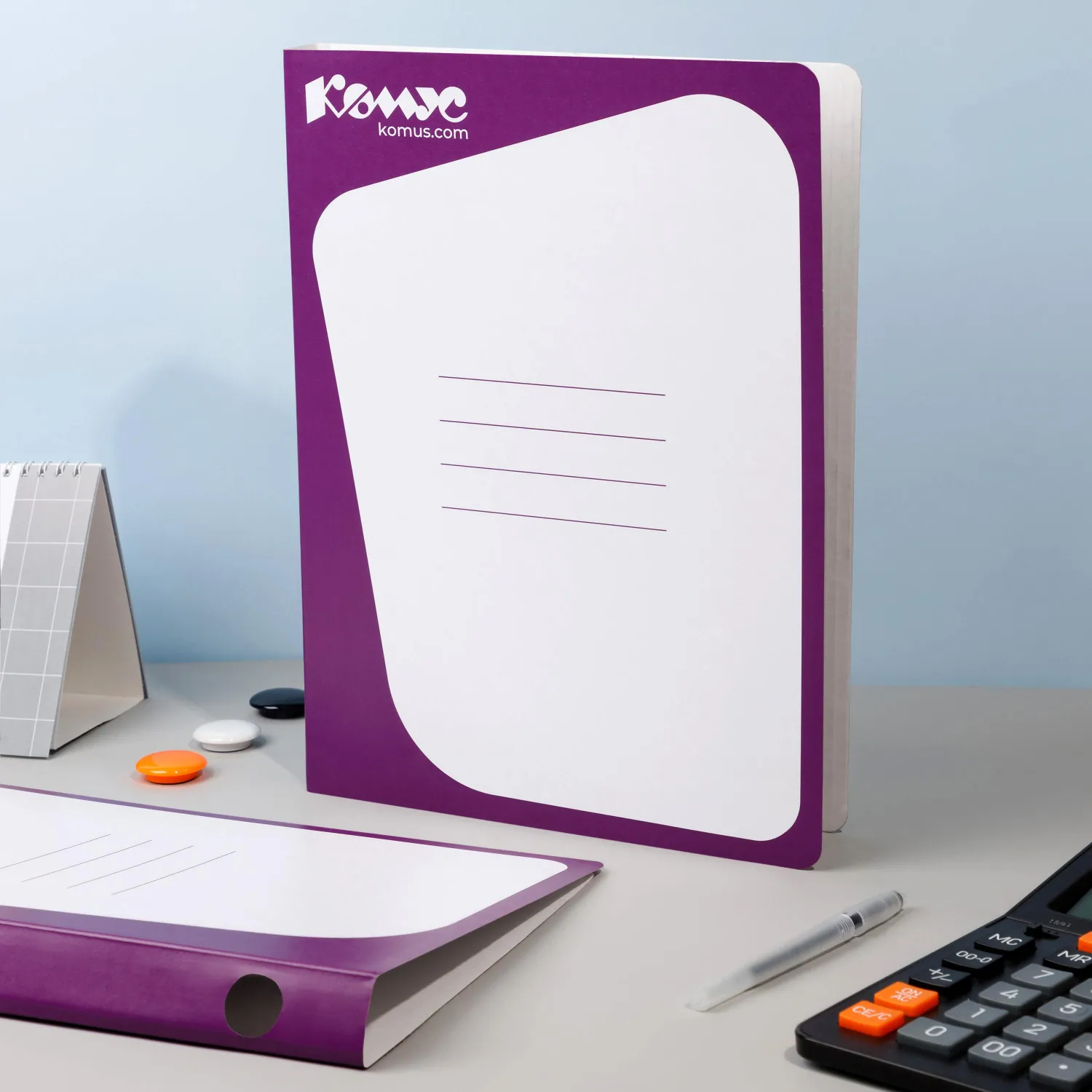 Скоросшиватель картонный А4 до 300 листов сиреневый (плотность 450 г/кв.м) - Image 8