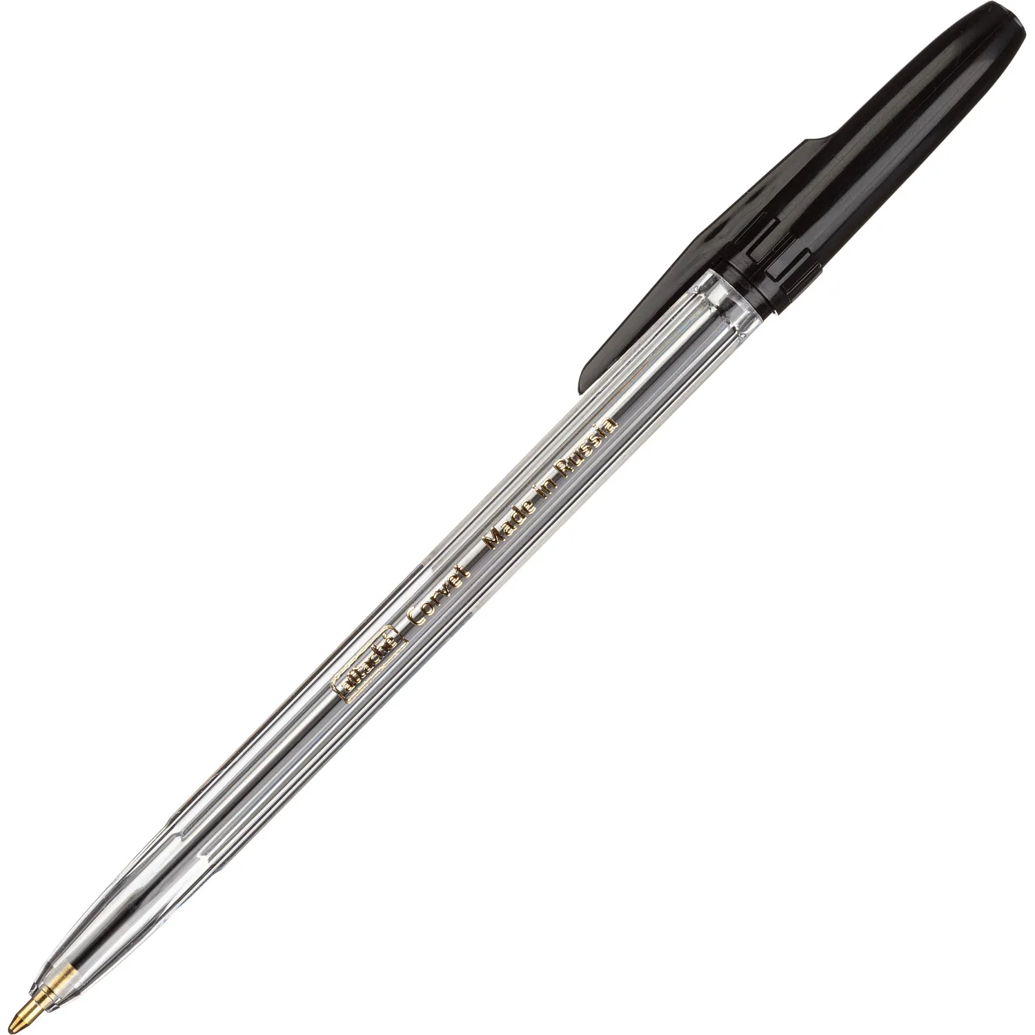 Шариковая ручка Attache Corvet черная, сменный стержень - Image 5