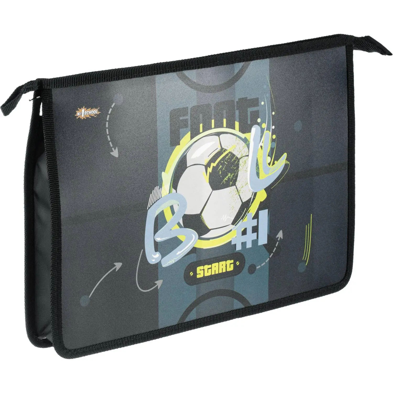 Папка для тетрадей Football А4 пластик с 1 отделением на молнии - Image 3