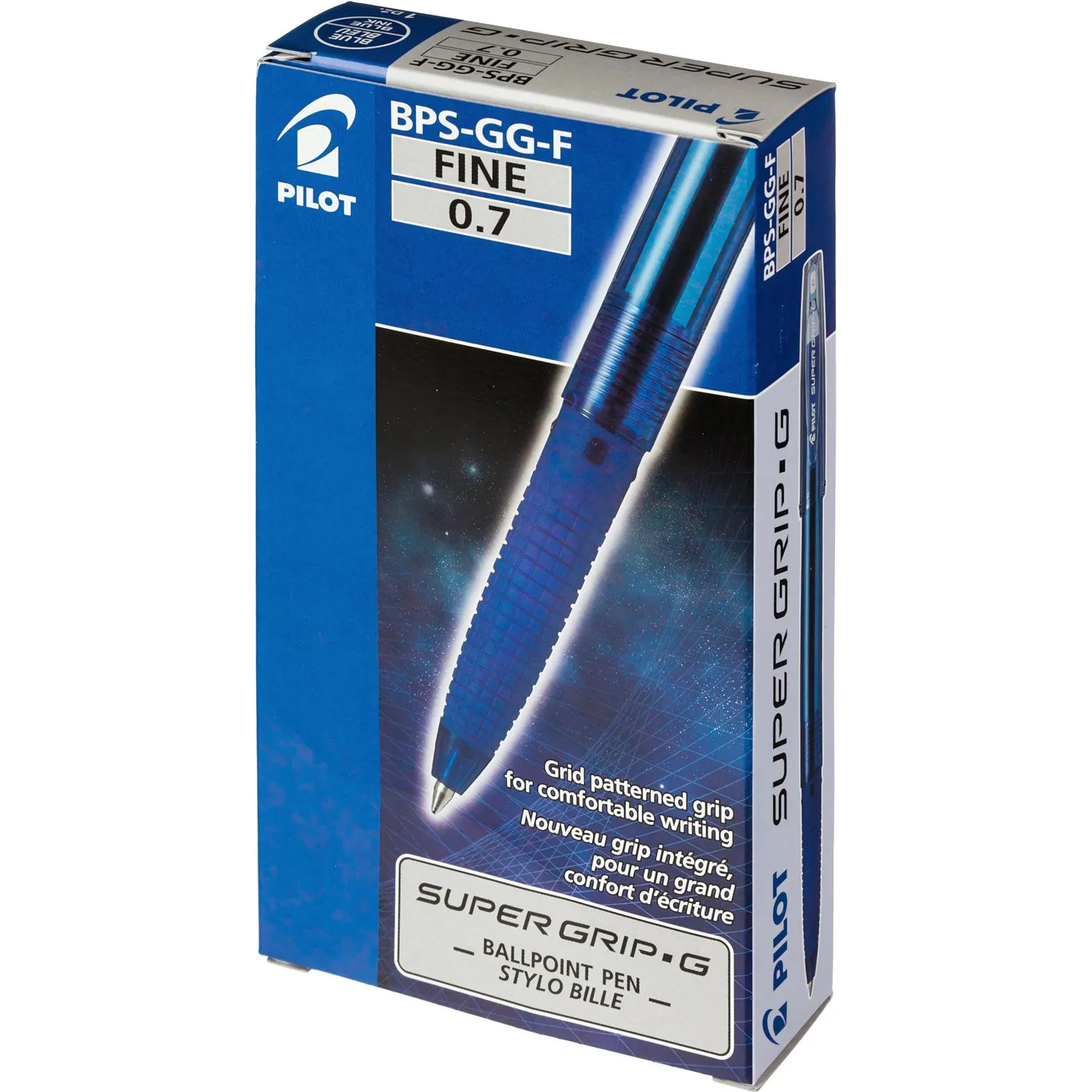 Шариковая ручка BPS-GG Super Grip G эргономичная прозрачная 0.7 мм, ультрамягкие чернила - Image 7