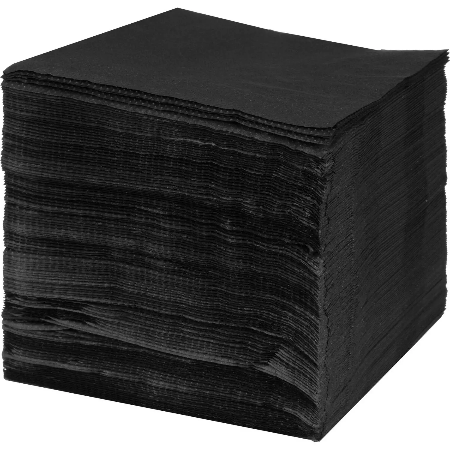 Салфетки бумажные 2-слойные 24x24 см чёрные (250 листов в пачке) - Image 4