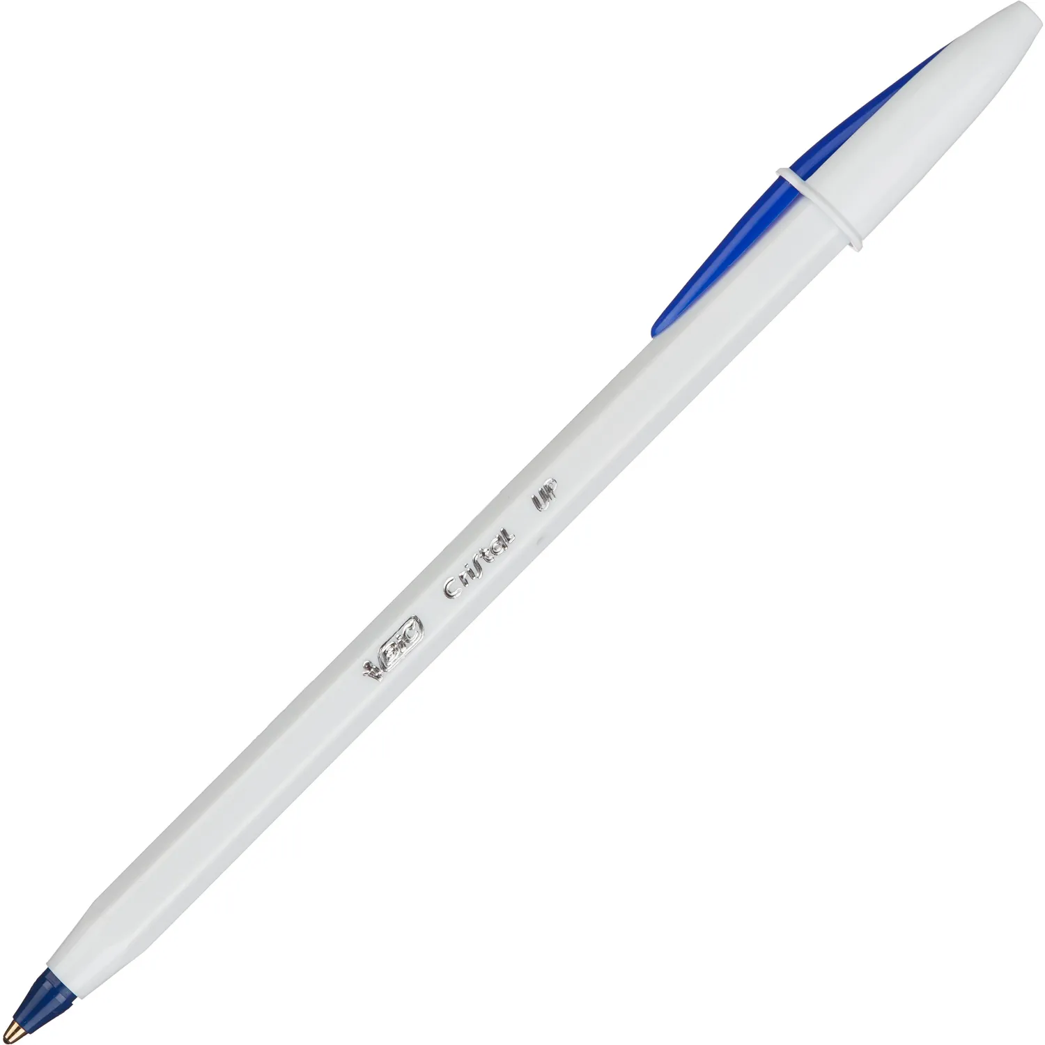 Ручка Bic Cristal Up белая блестящая корпус-колпачок белый - Image 4
