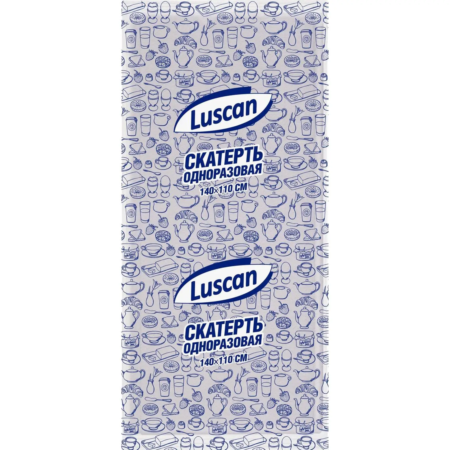 Скатерть одноразовая Luscan спанбонд 110x140 см белая - Image 3