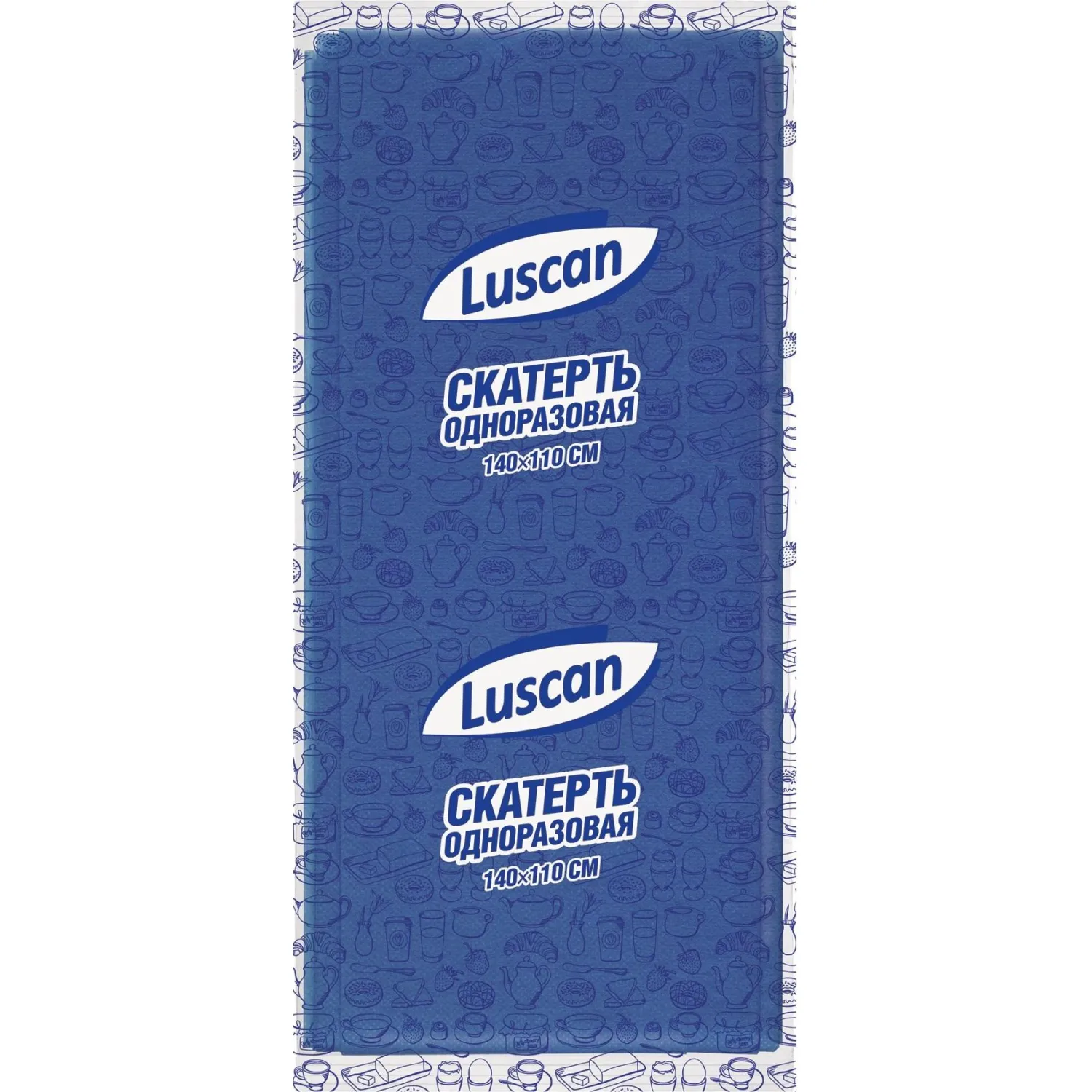 Скатерть одноразовая Luscan спанбонд 110x140 см синяя - Image 3