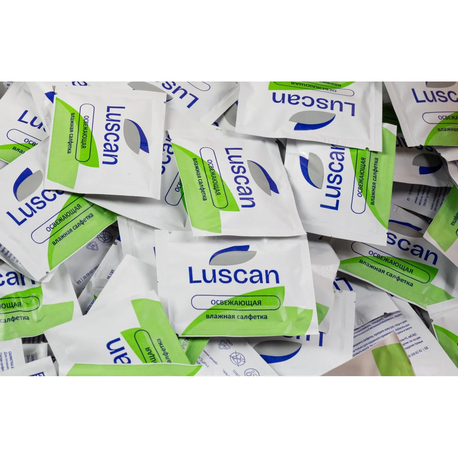 Салфетки влажные Luscan освежающие саше (1000 штук в упаковке) - Image 6