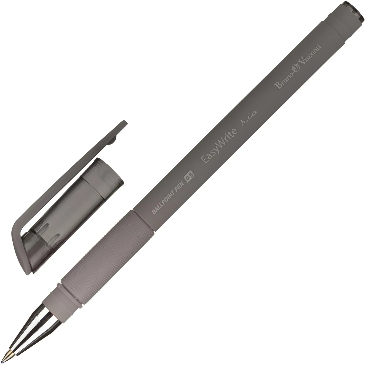 Ручка шариковая EasyWrite Rio синяя, прорезиненная зона, стержень сменный, пигментные чернила, наконечник 0,5 мм - Image 3