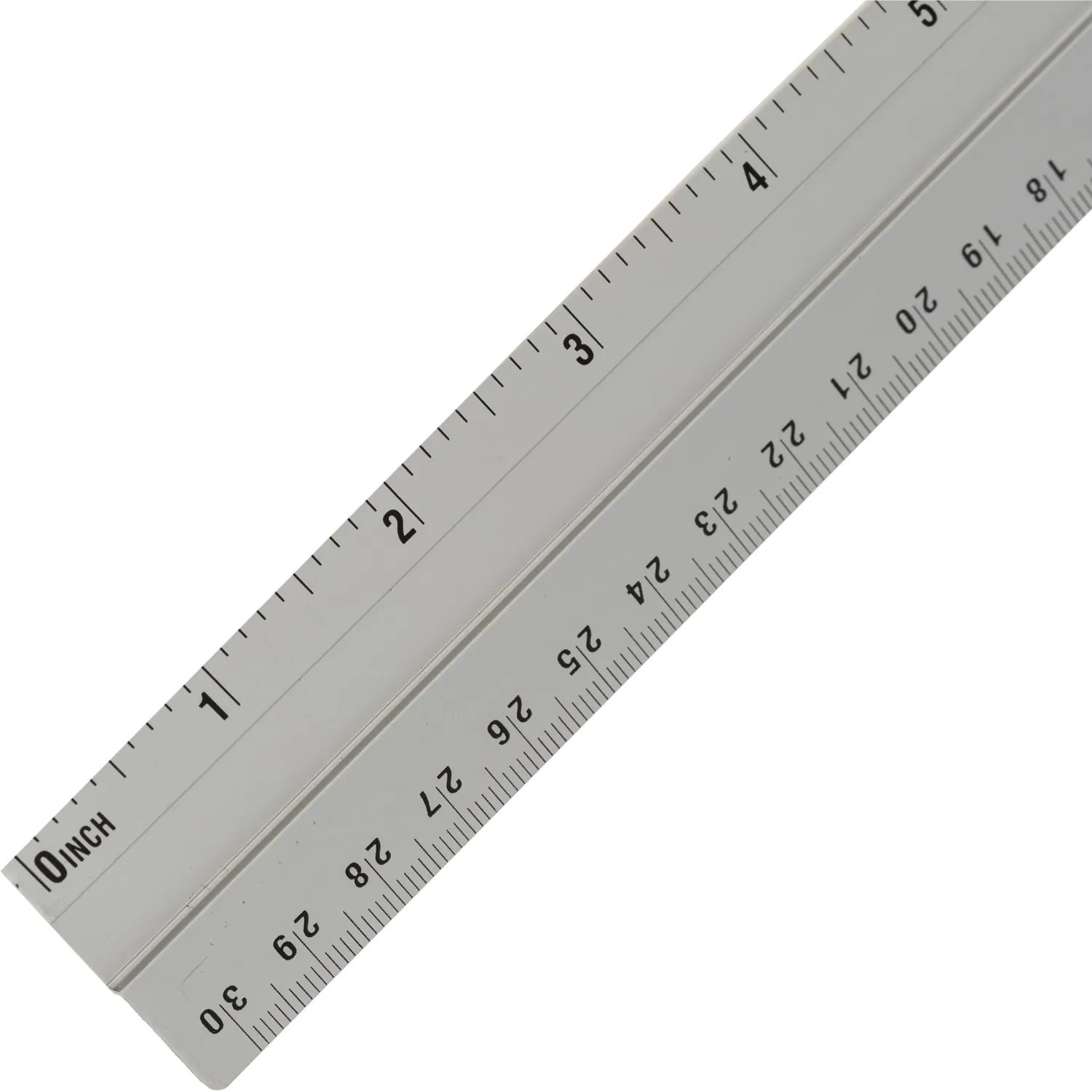 Линейка Attache 30 см металлическая серая две шкалы - Image 2