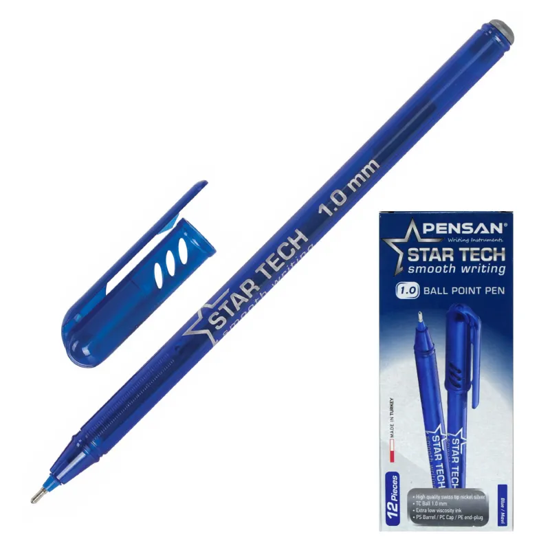 Шариковая ручка Star Tech с игольчатым стержнем, легкая и высокопрочная - Image 3