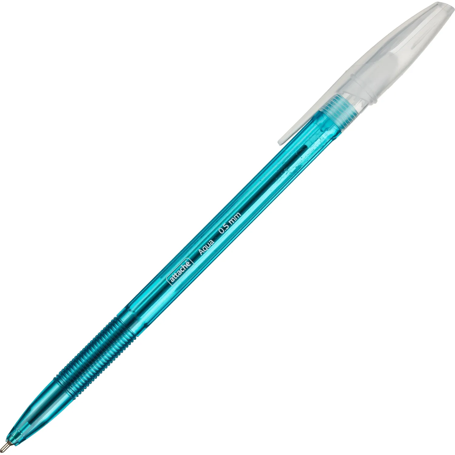 шариковая ручка Attache Aqua синий 0.5 мм, набор 12 шт., масляные чернила - Image 5