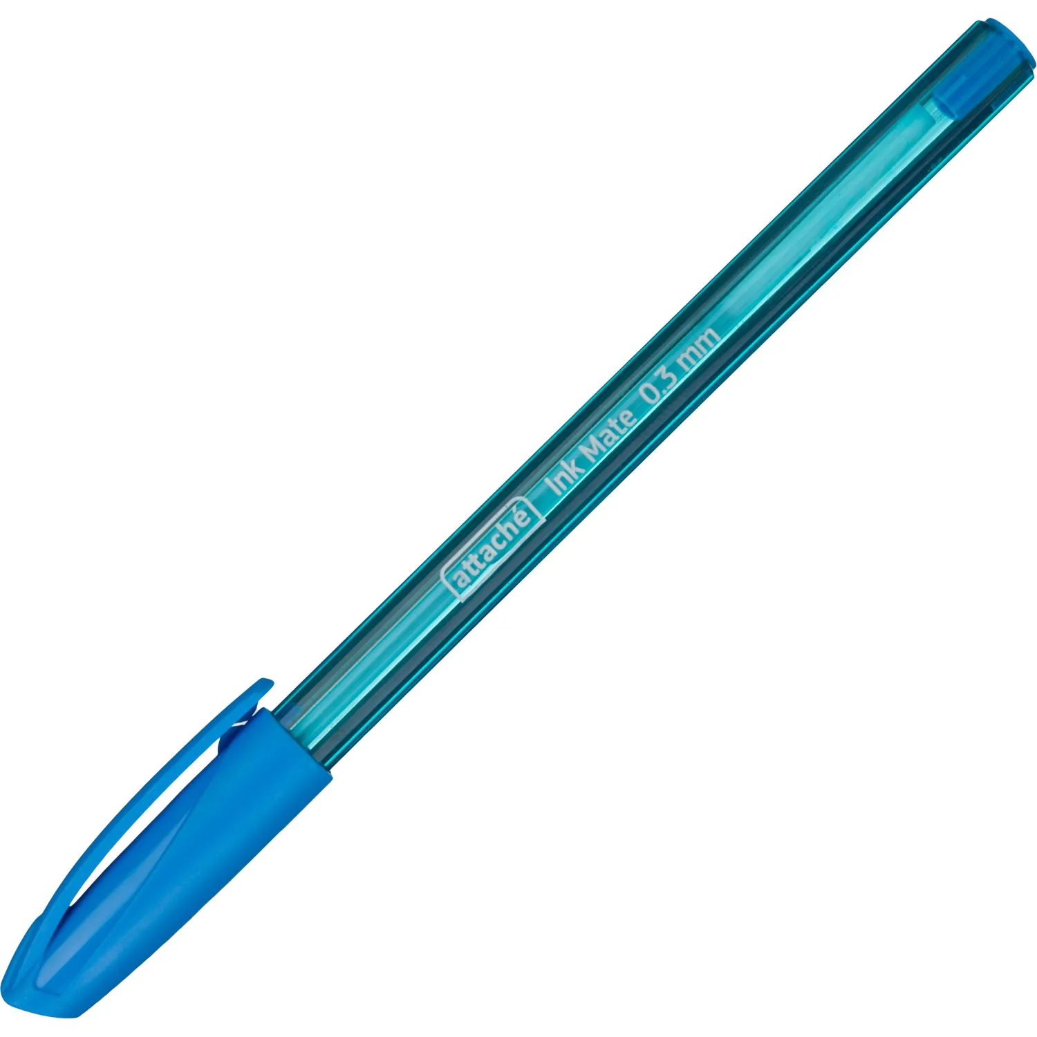 Шариковая ручка Attache Ink Mate 0.3 мм, синий цвет, масляные чернила, эргономика - Image 2