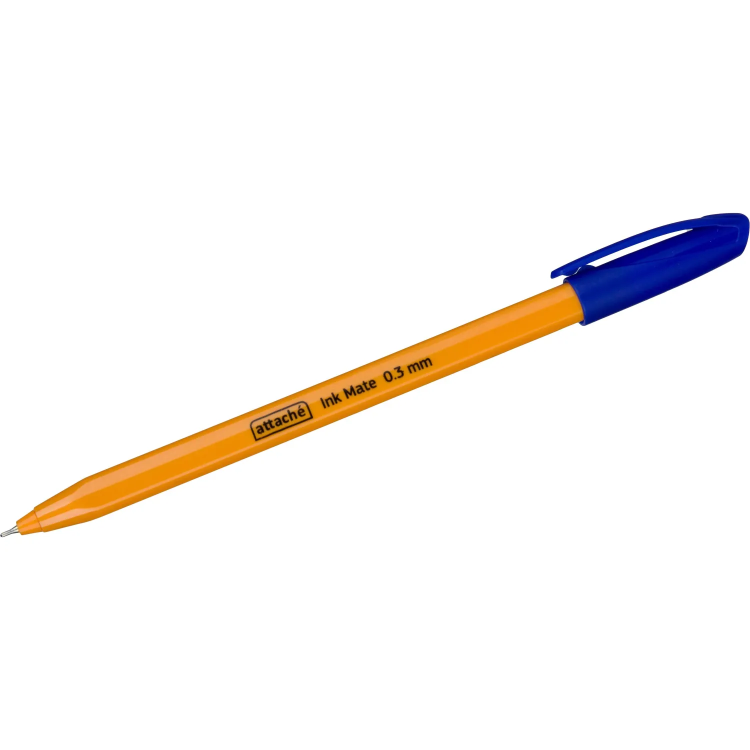 Шариковая ручка Attache Ink Mate — трехгранная, с ярким дизайном, клипом и масляными чернилами - Image 5