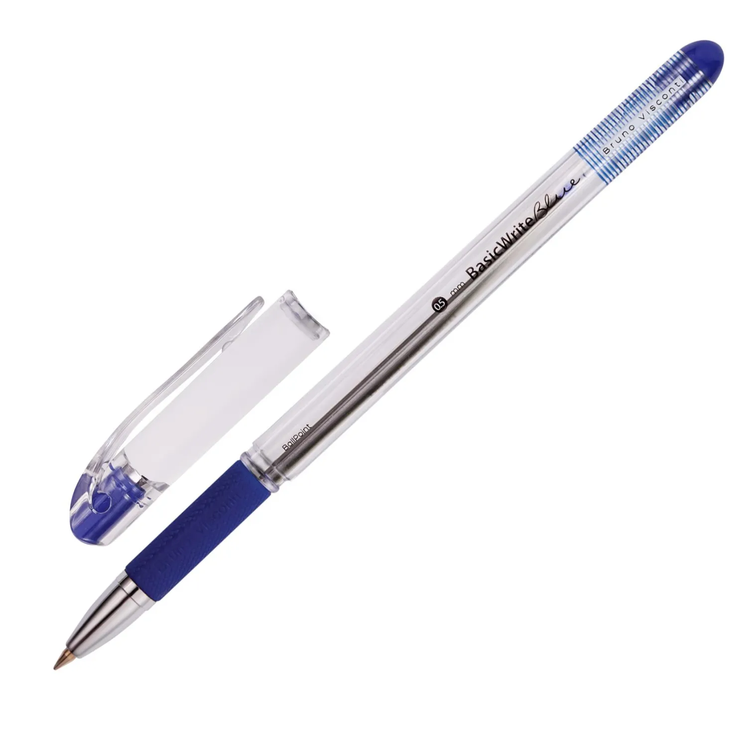 легкая прозрачная ручка BasicWrite Premec 0.5 мм чернила Dokumental