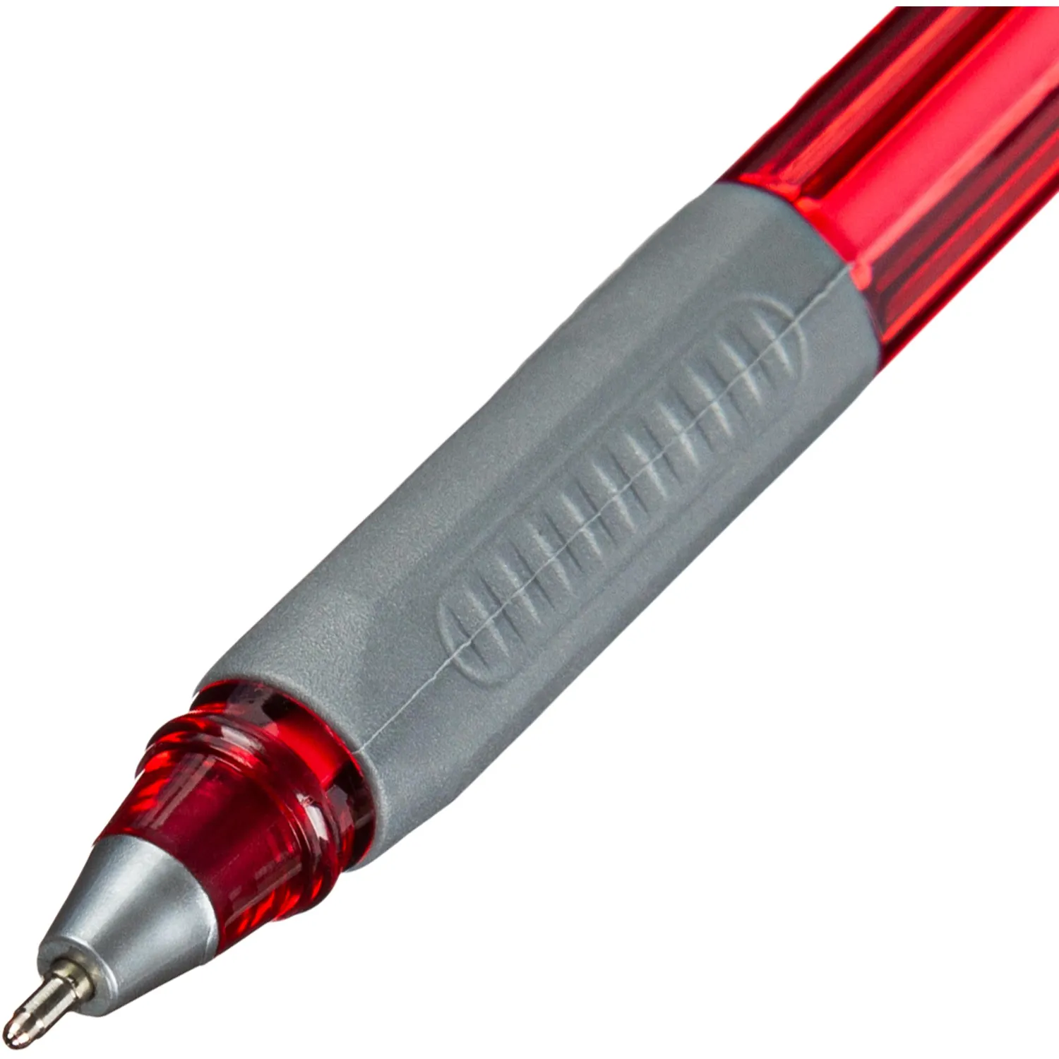 Ручка шариковая Unomax Trio DC GP красная 0,7/0,5 мм Visco Fluid Ink Santoprin - Image 3