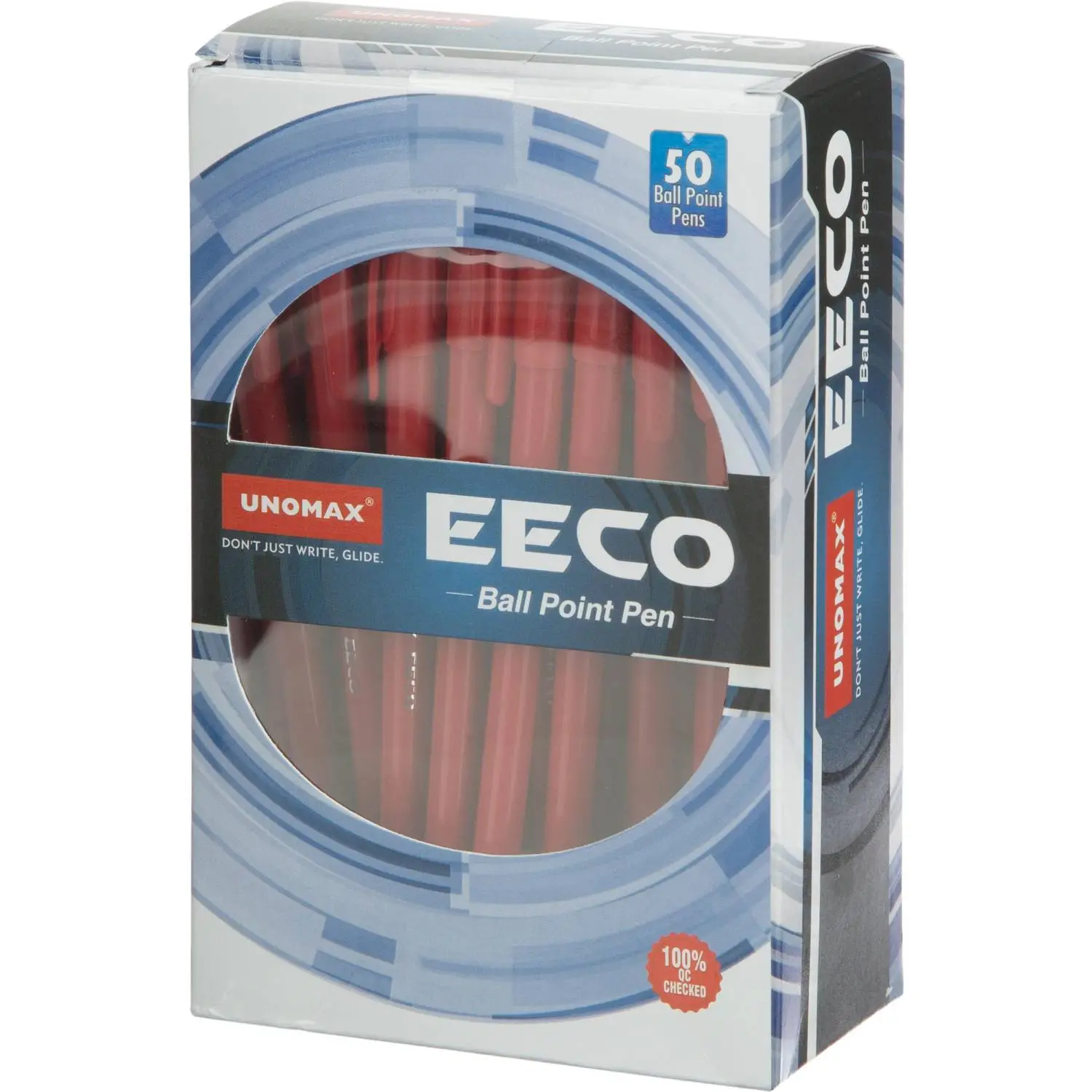 шариковая ручка Unomax Eeco Visco Fluid Ink одноразовая 0.5 мм, красная - Image 7