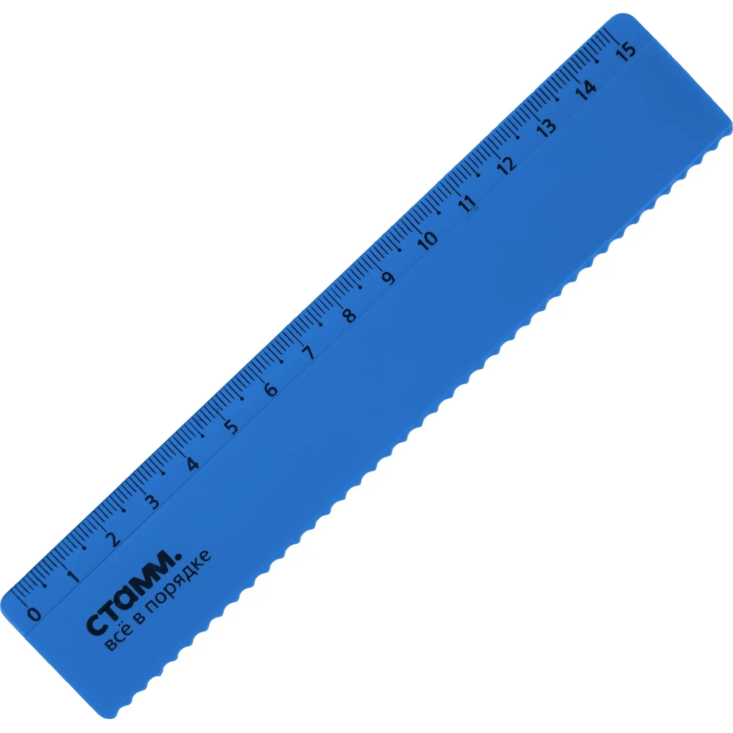 Линейка Стамм Neon Cristal 15 см пластиковая волнистый край - Image 6