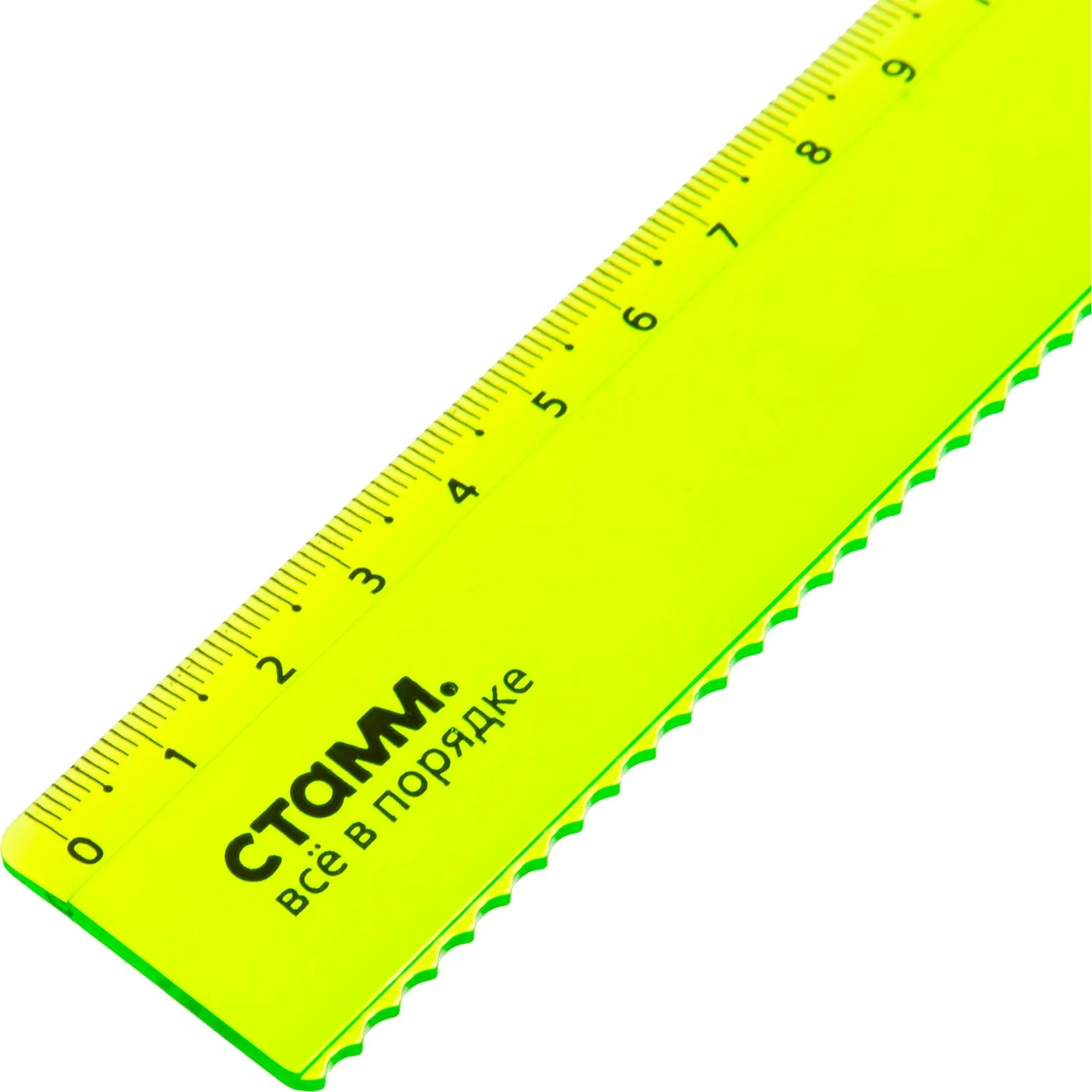 Линейка Стамм Neon Cristal 15 см пластиковая волнистый край - Image 8