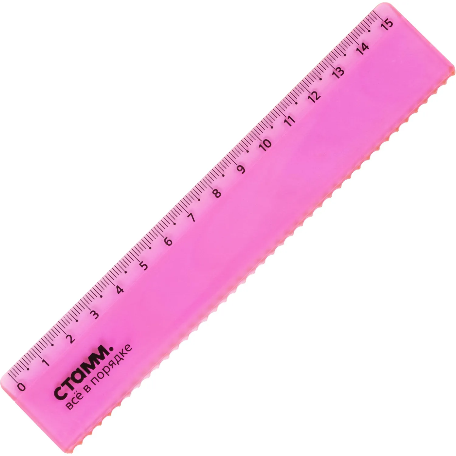 Линейка Стамм Neon Cristal 15 см пластиковая волнистый край - Image 9