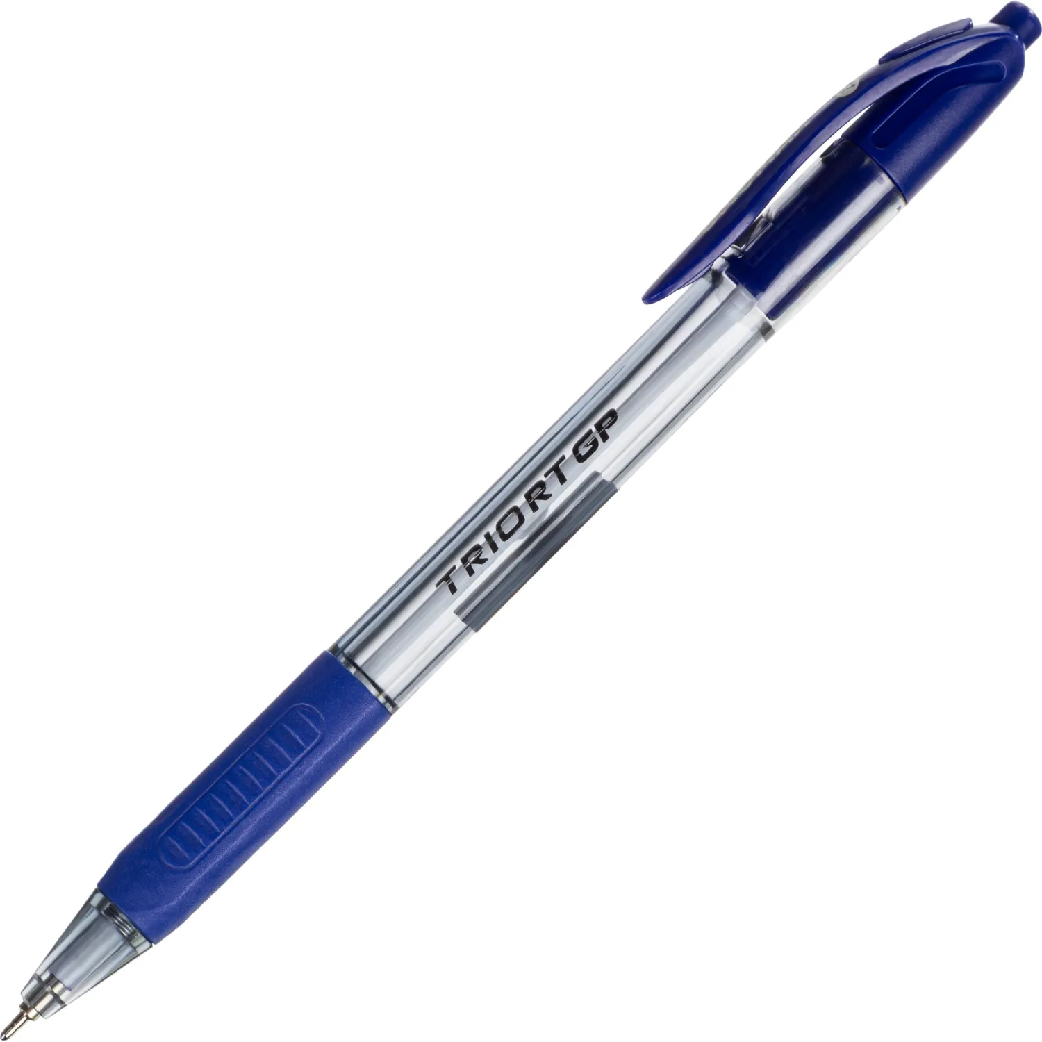 Ручка автоматическая Unomax Glide Trio RT GP Steel синяя 0.7/0.5мм Visco Fluid Ink Santoprin