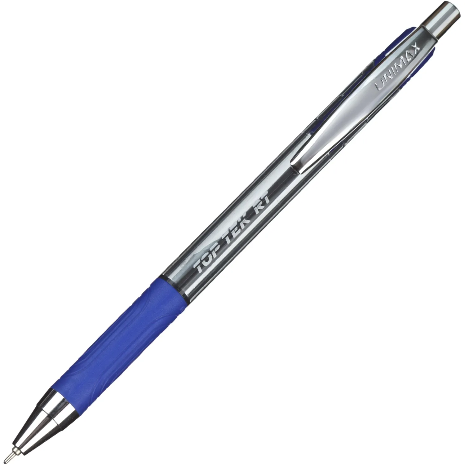 Ручка автоматическая Unomax Top Tek RT синяя 0.7/0.5мм Visco Fluid Ink Santoprin