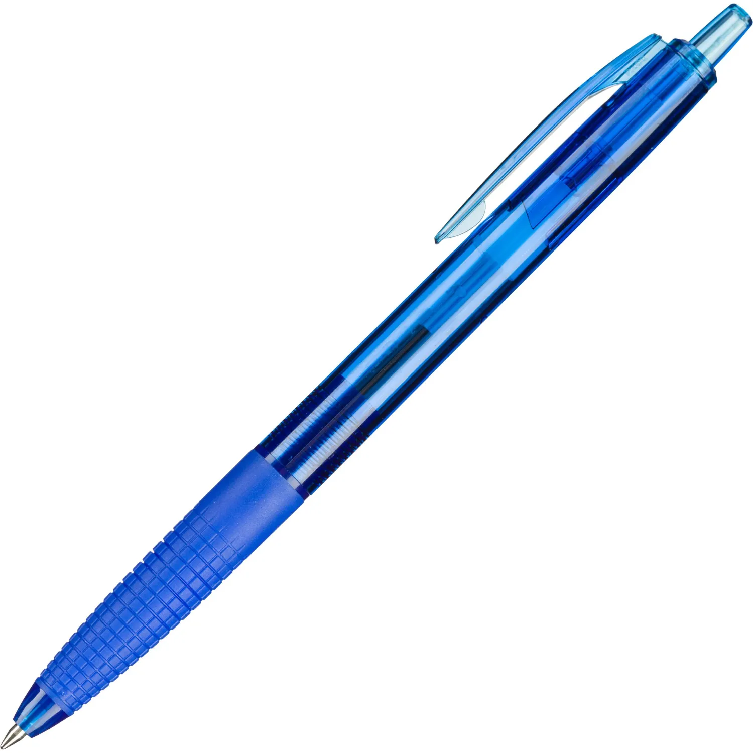 Шариковая ручка BPGG-8R Super Grip G автоматическая 0.7 мм, прозрачный корпус, новый стержень