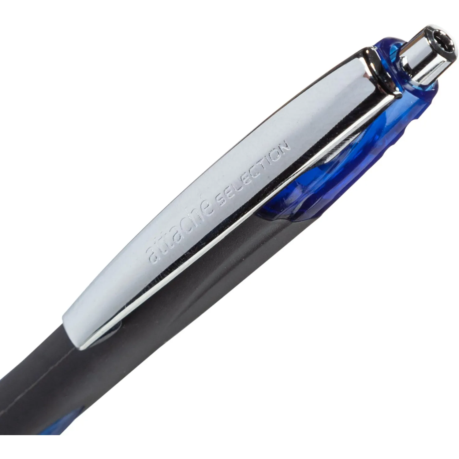 Ручка автоматическая Attache Selection Glide Aerogrip синяя, 0.7/0.5 мм, Visco Fluid Ink, аэрогрип для левшей, сменный стержень - Image 3