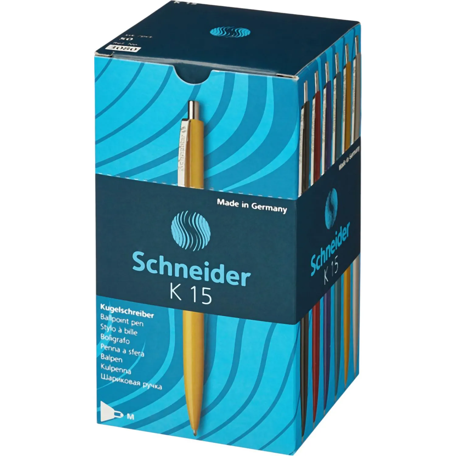 Шариковая ручка Schneider K15 белая, металлический механизм, нанесение логотипа от 100 шт. - Image 5