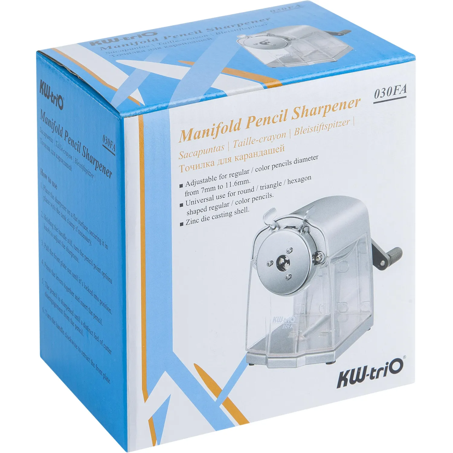 Точилка механическая для карандашей Kw-Trio 30FA - Image 10
