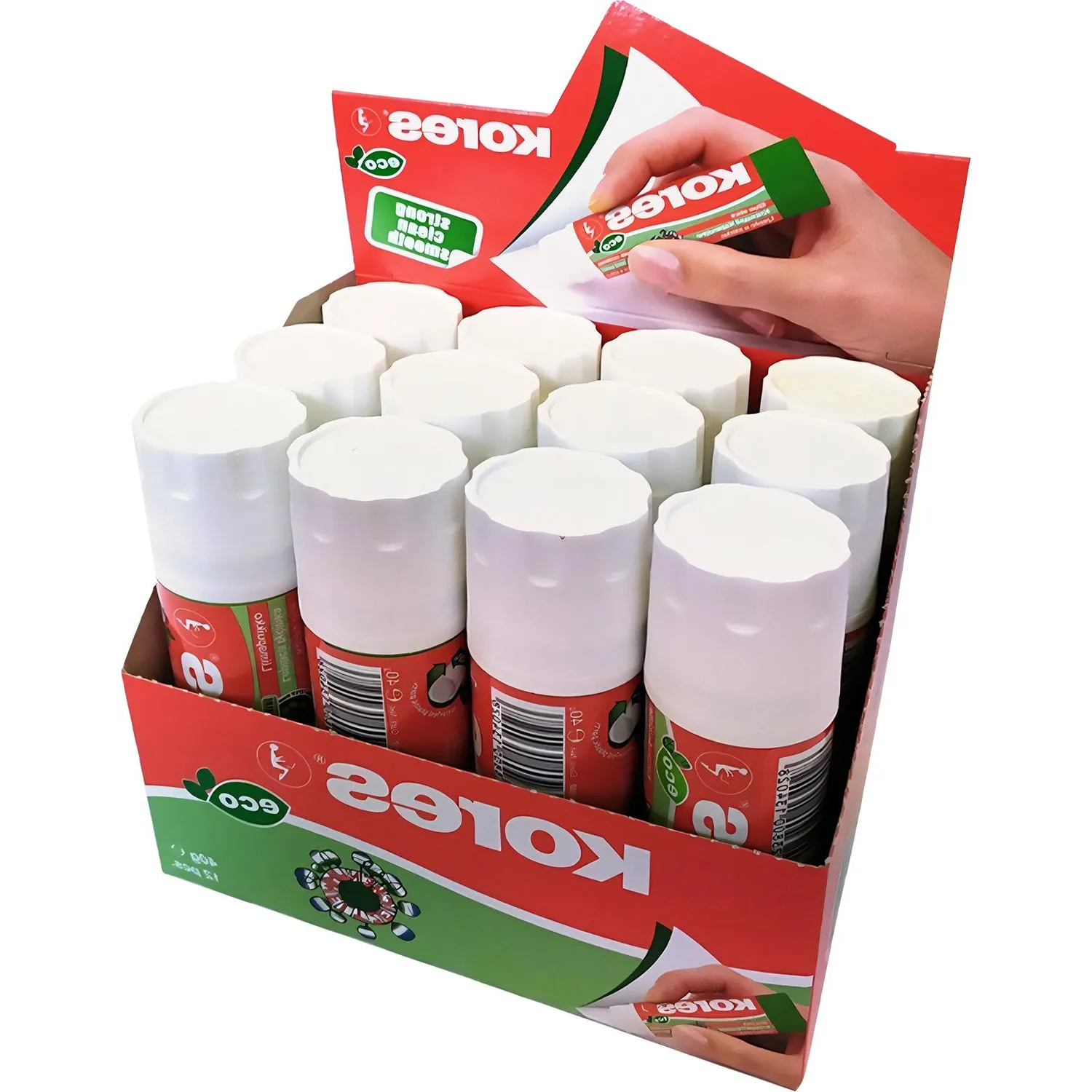 клей-карандаш Kores Glue-Eco экологичный для бумаги и картона - Image 8